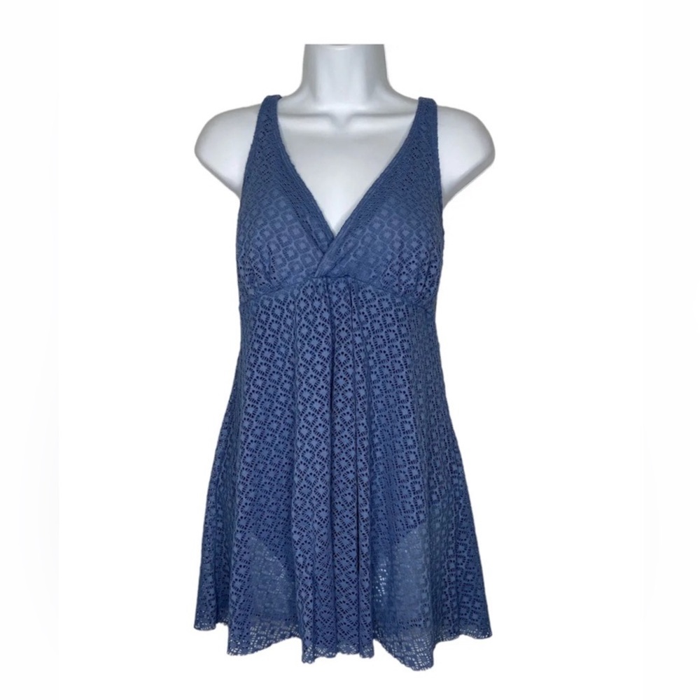Nicole Miller Crochet Swimdress One Piece (M) NWT